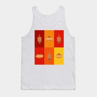 D&amp;D - Doughnuts and Dreidels Fire Grid Tank Top